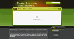 Desktop Screenshot of mahadevcorporation.com